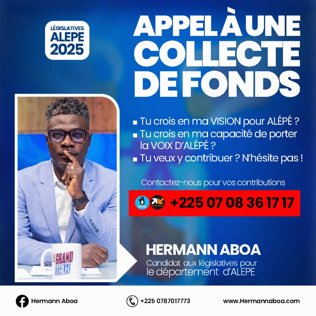 CAGNOTTE POUR LA CAMPAGNE DE HERMANN ABOA
