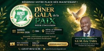 DÎNER GALA DE LA PAIX POUR L'INCLUSION 1RE ÉDITION