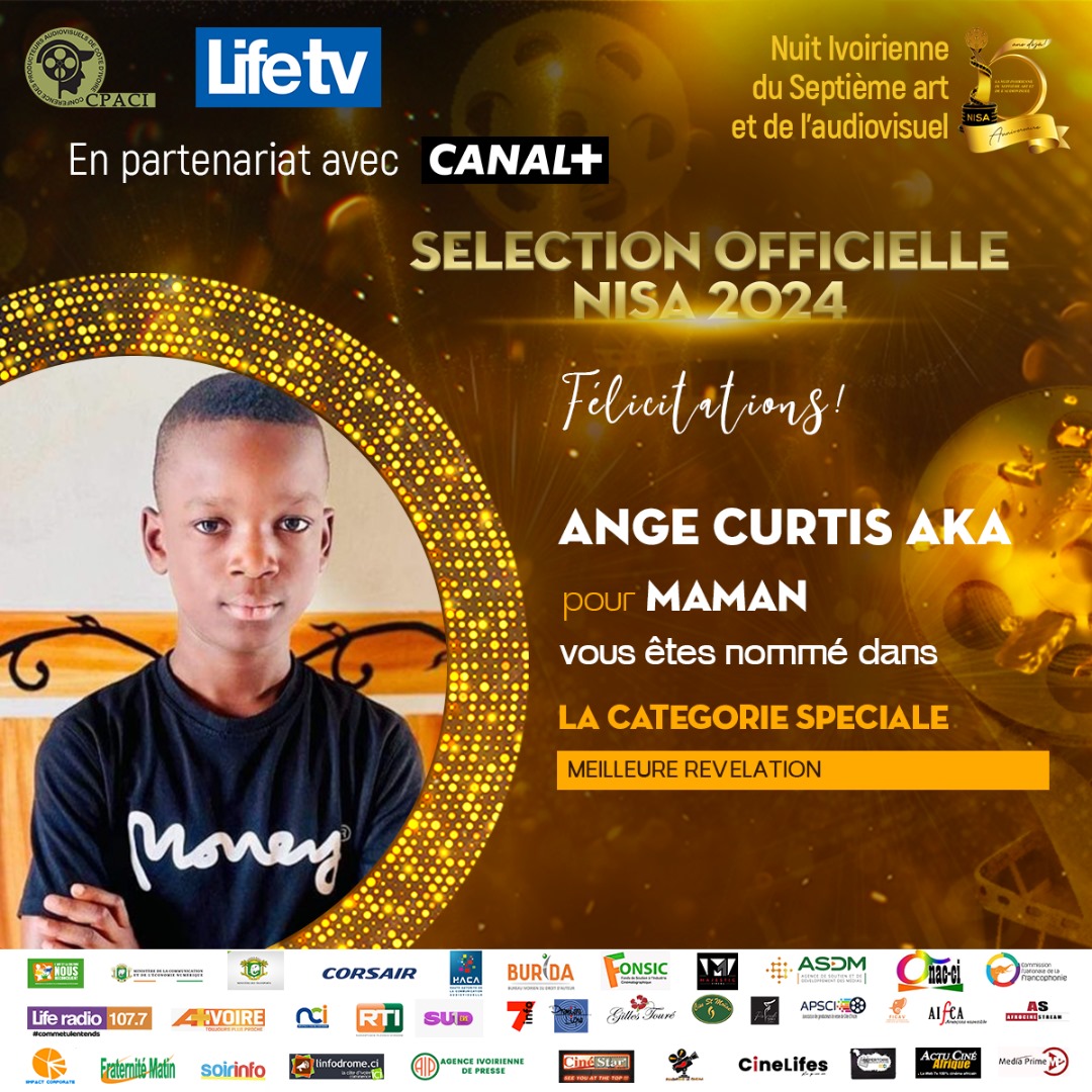 PRIX SPÉCIAL MEILLEURE RÉVÉLATION: ANGE CURTIS AKA pour MAMAN
