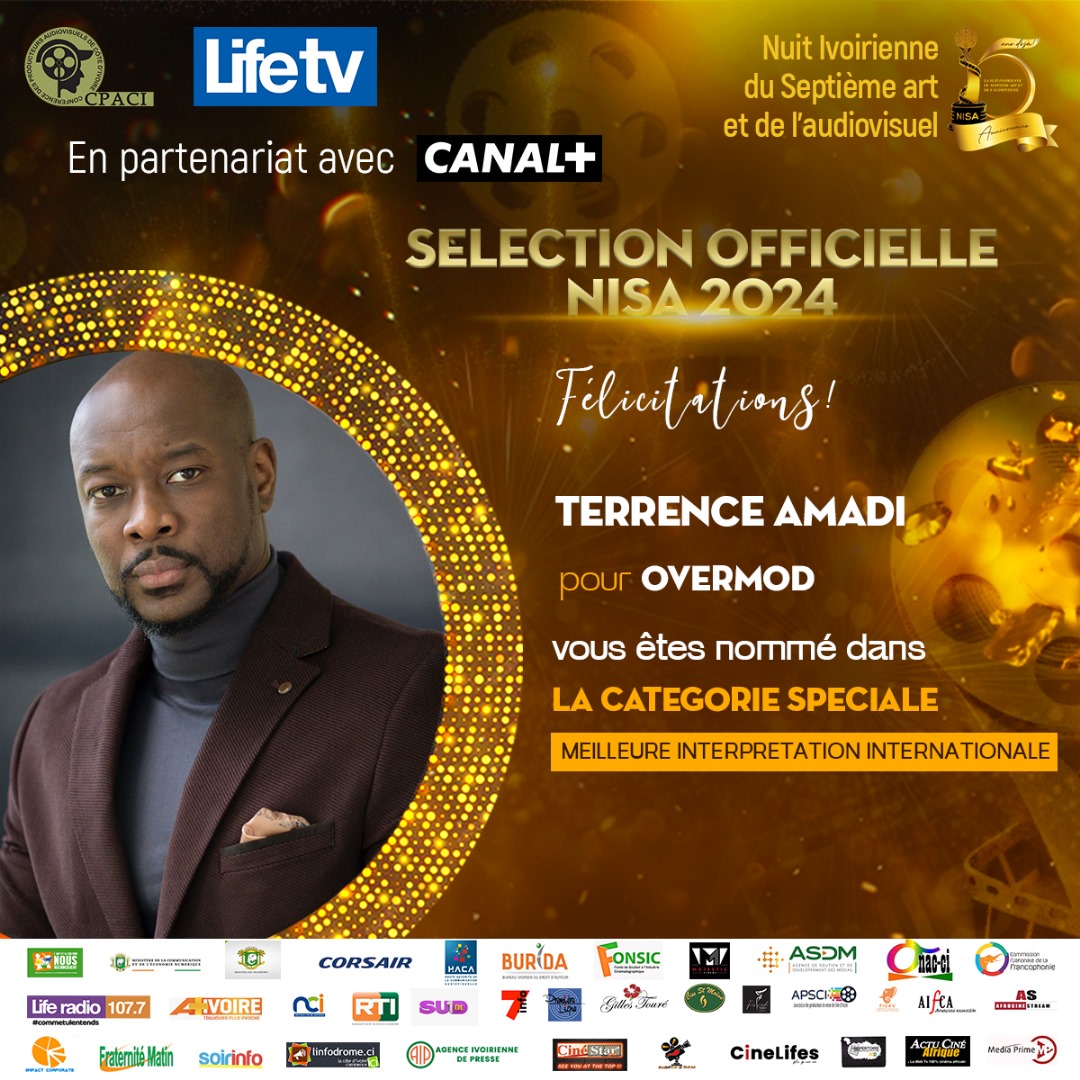 PRIX DE LA MEILLEURE INTERPRÉTATION INTERNATIONALE: TERRENCE AMADI pour OVERMOD