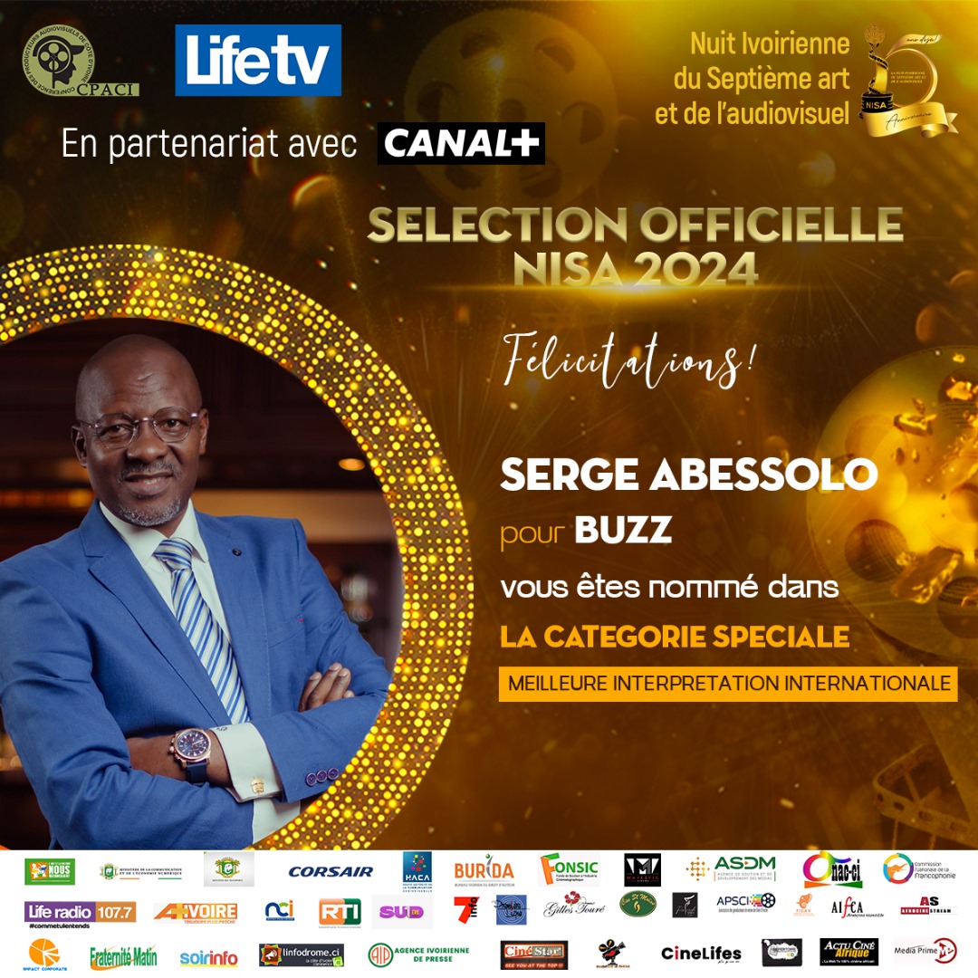 PRIX DE LA MEILLEURE INTERPRÉTATION INTERNATIONALE: SERGE ABESSOLO pour BUZZ